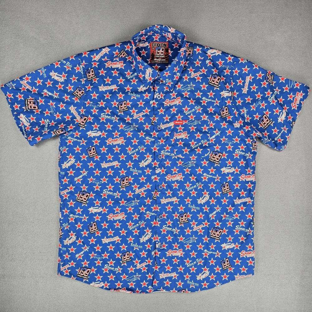 Dixxon Snap-on Shirt Mens XL Travis Pastrana 199 Collab Party Blend Stars Racing